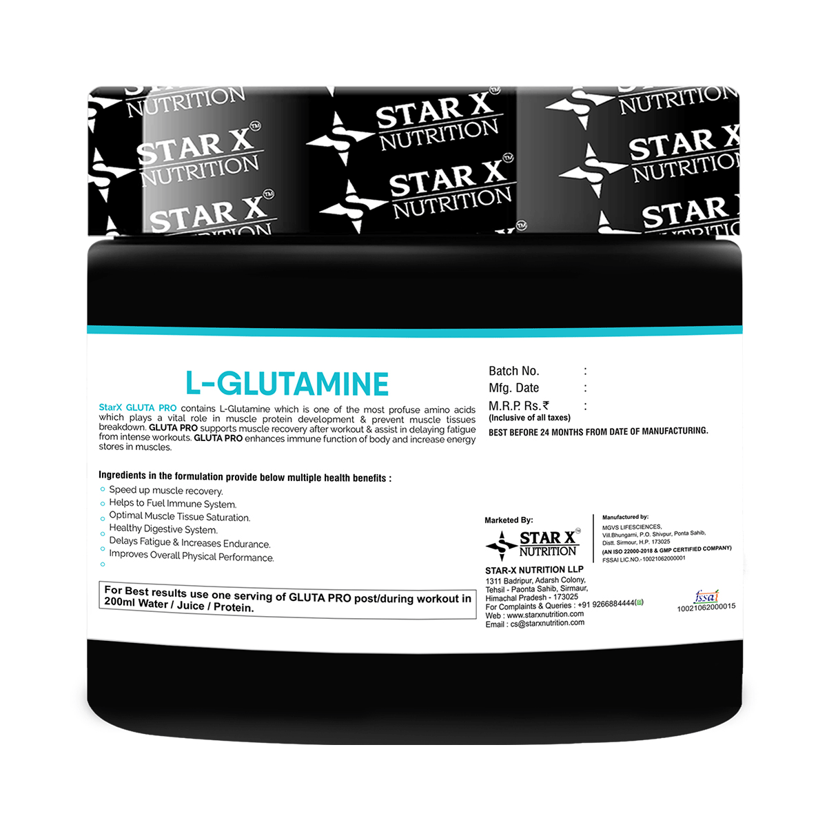 Star X Nutrition Gluta Pro 60 Serving
